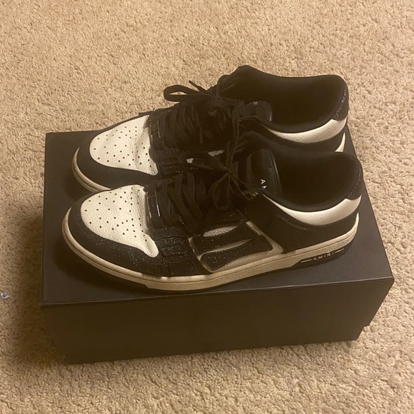 AMIRI Two-Tone Black and White Sneakers